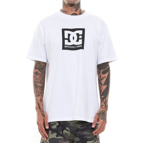 Camiseta DC Shoes M/C Square Star Hss Branco
