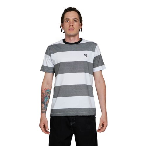 Camiseta DC Shoes M/C Large Stripe Star Branco