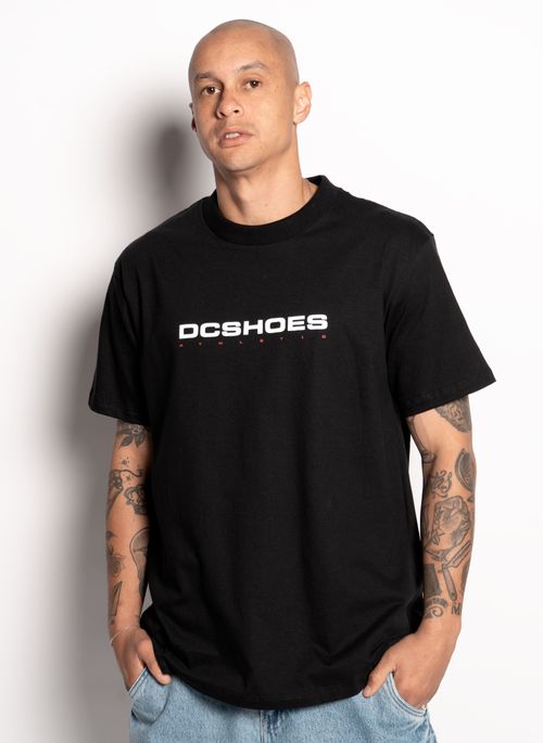 Camiseta Dc Shoes M/C Athletics Dcshoes Preto