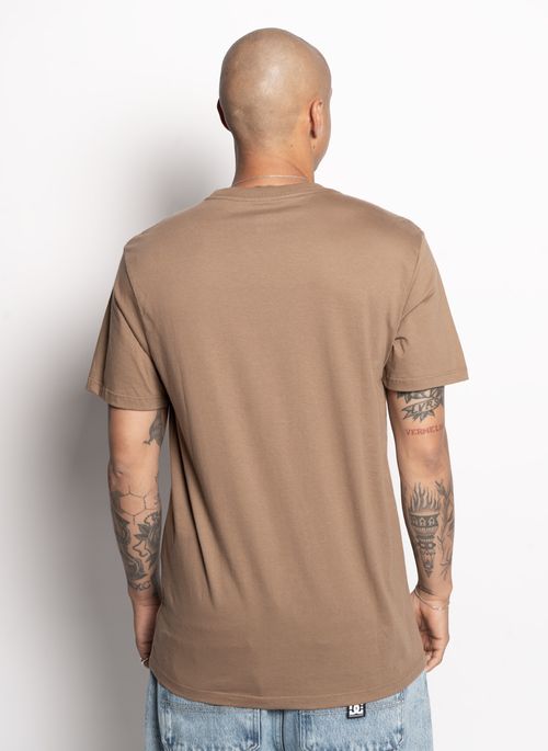 Camiseta Dc Shoes M/C Dc Outline Star Marrom