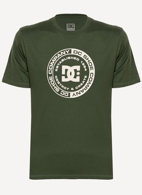 Camiseta Dc Shoes M/C  Corpo Ps  Verde Escuro