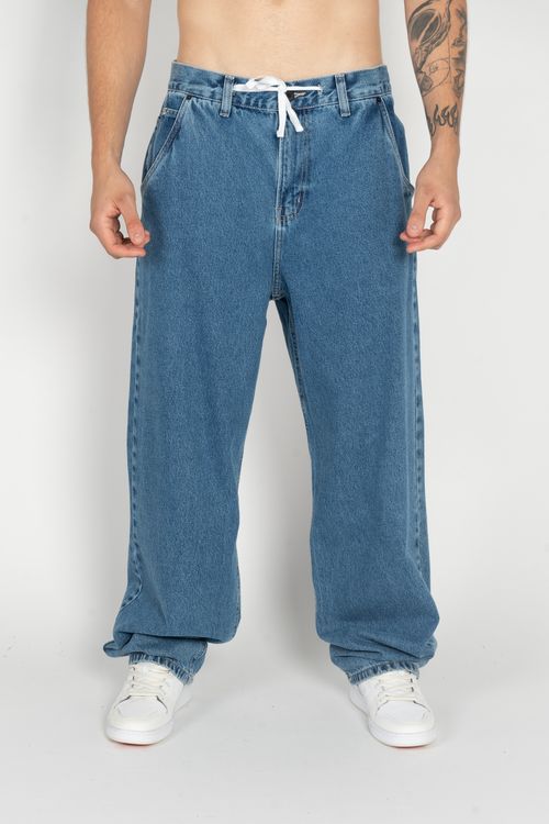 Calça Jeans Dc Shoes Worker Baggy Ice Blue Azul