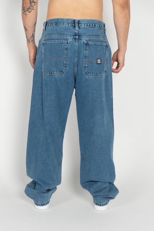 Calça Jeans Dc Shoes Worker Baggy Ice Blue Azul