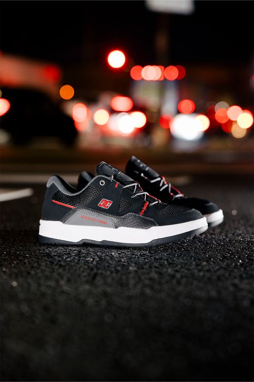 Tênis DC Shoes Construct Imp Black/Hot Coral