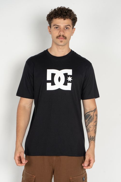 Camiseta DC Shoes M/C Dc Star Tn Preto