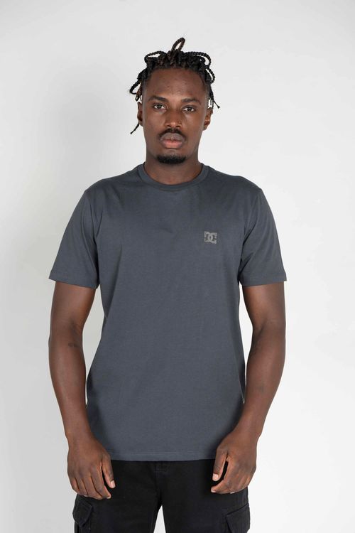 Camiseta DC Shoes M/C Embroidery Cinza Escuro