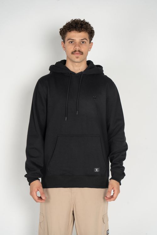 Moletom DC Shoes Fech Embroidery Preto