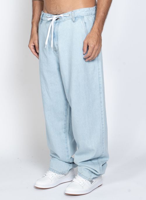 Calca DC Shoes Jeans Worker Baggy Blue Azul Claro