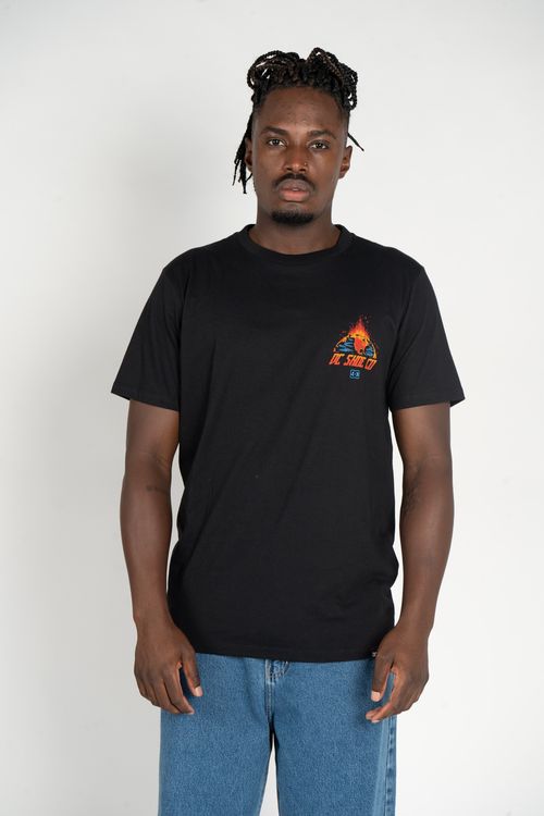 Camiseta DC Shoes M/C Free Fall Preto