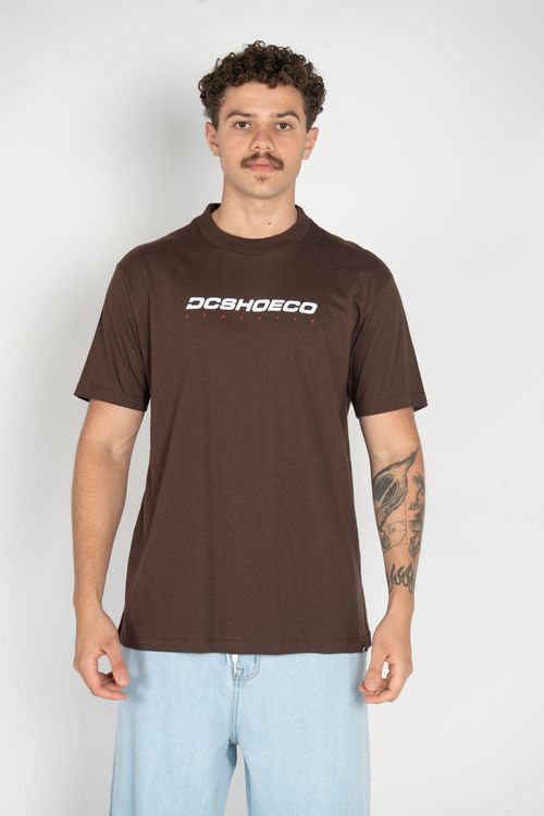 Camiseta DC Shoes M/C Base Marrom Escuro