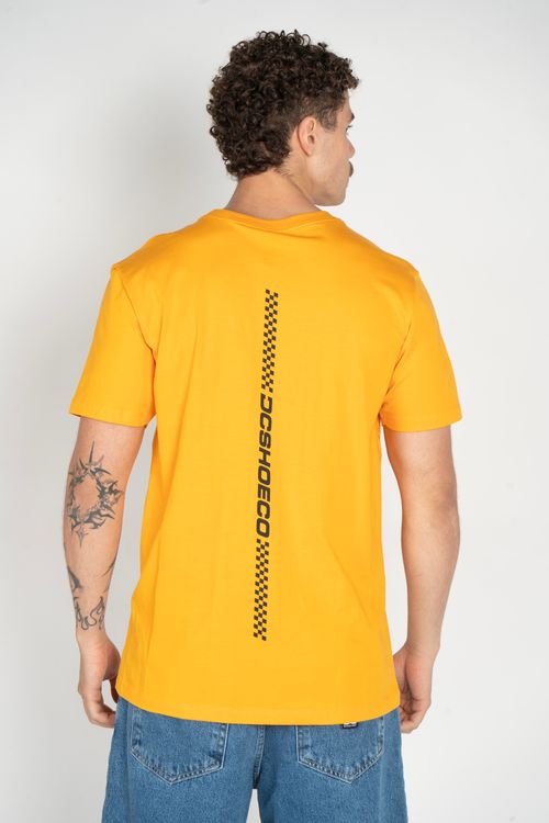 Camiseta DC Shoes M/C Backstripe Amarelo