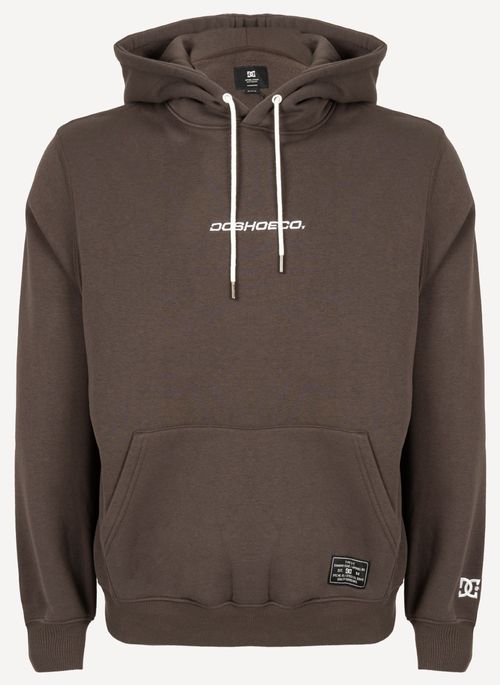 Moletom Dc Shoes Fech Baseline Marrom Escuro