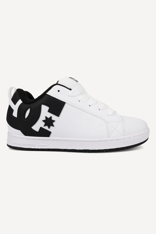 Tênis Dc Court Graffik Imp White/Black/Black