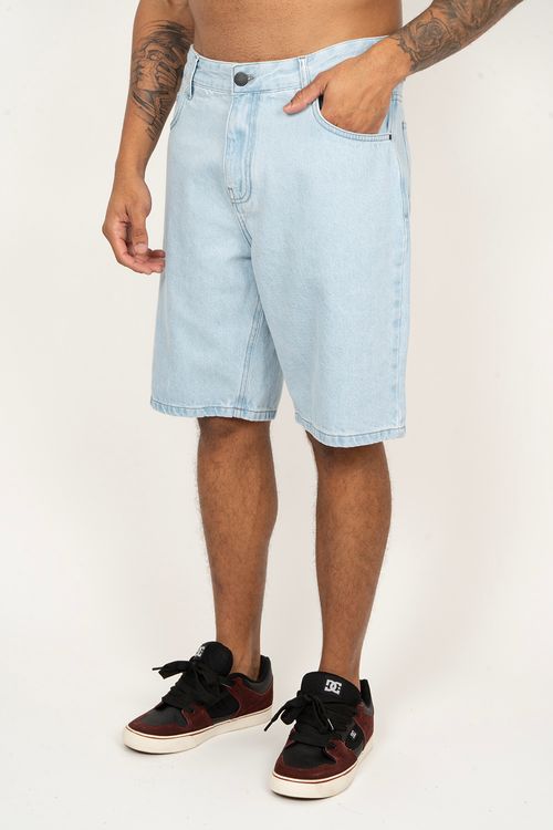 Bermuda DC Shoes Jeans Worker Baggy Blue Azul Claro