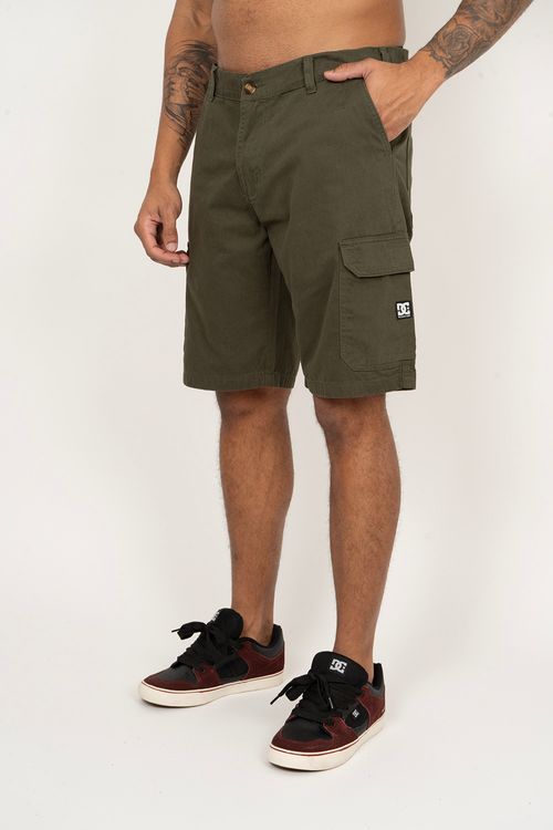 Bermuda DC Shoes Worker Cargo Verde Militar