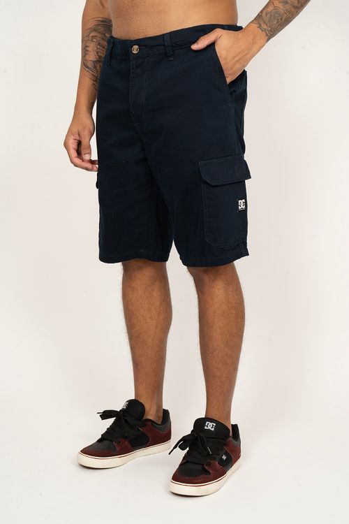 Bermuda DC Shoes Worker Cargo Azul Escuro