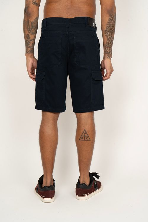 Bermuda DC Shoes Worker Cargo Azul Escuro