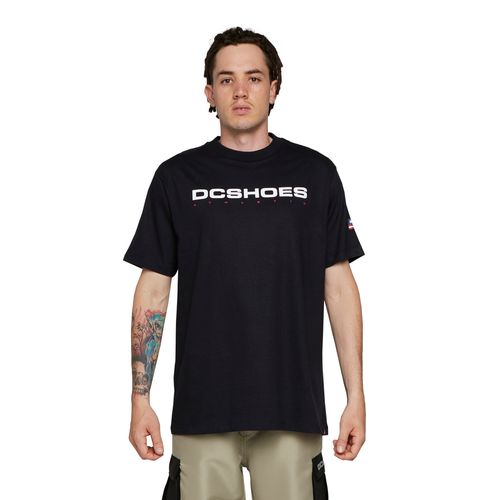 Camiseta DC Shoes M/C Athletic Usa Preto