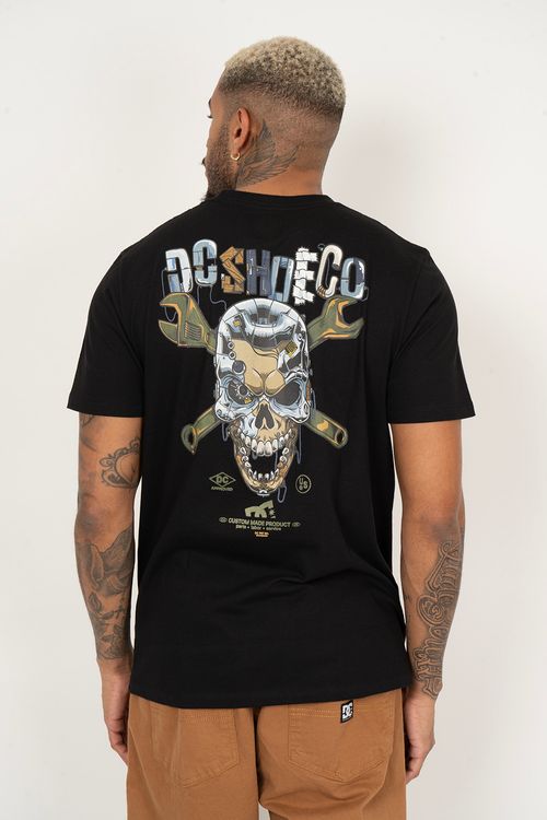 Camiseta DC Shoes M/C Iron Skull Preto