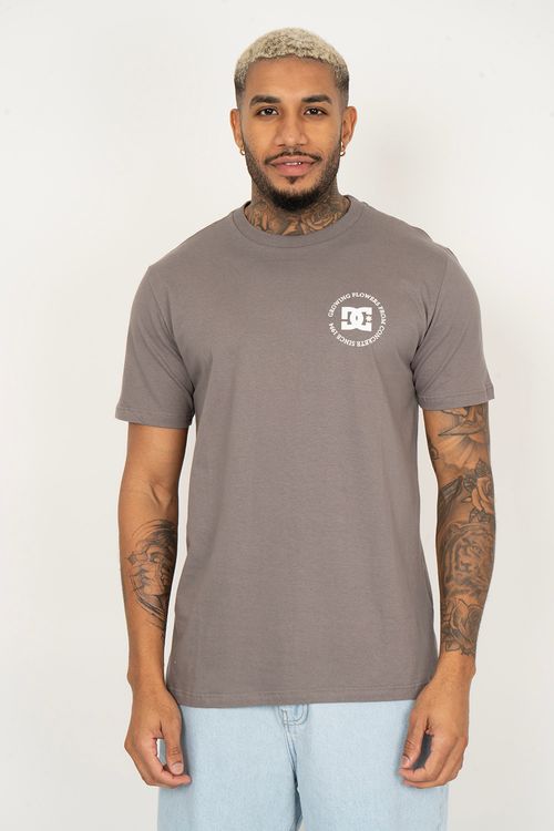 Camiseta DC Shoes M/C Concrete Cinza Claro