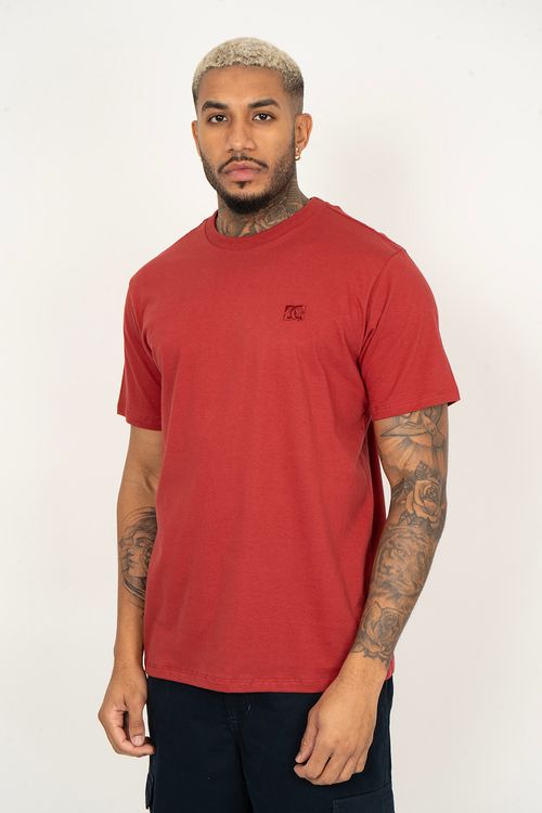 Camiseta DC Shoes M/C Embroidery Vermelho