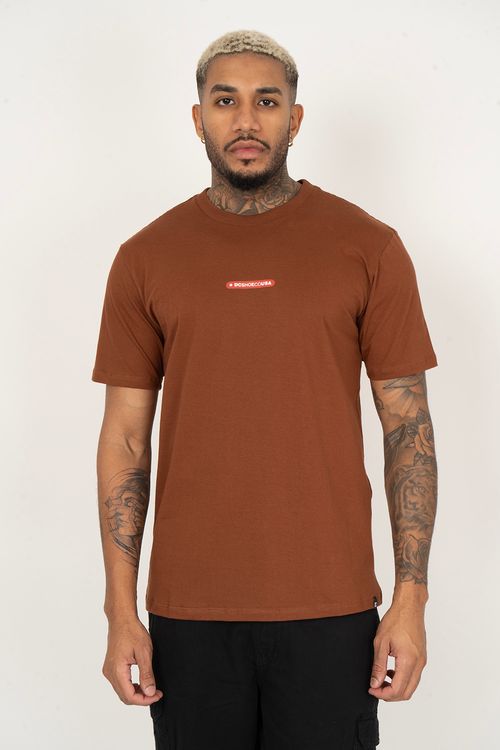 Camiseta DC Shoes M/C Tape Dcshoe Marrom