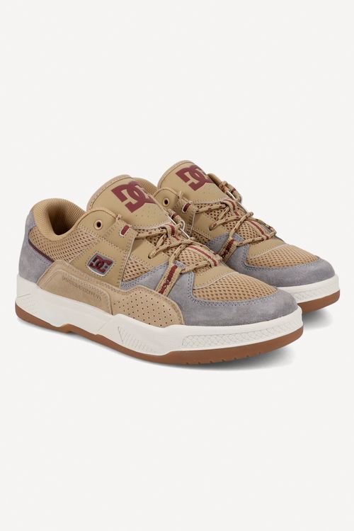 Tenis DC Shoes Dc Construct Imp Grey / Tan / Off White