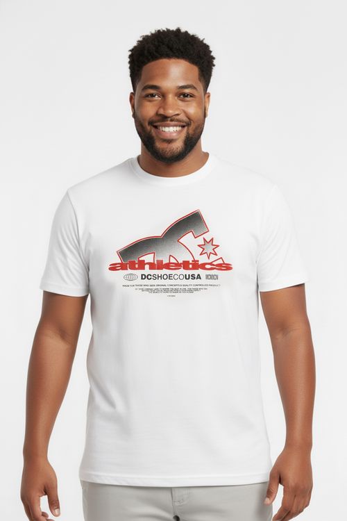 Camiseta DC Shoes M/C Slathletic   Ps Branco