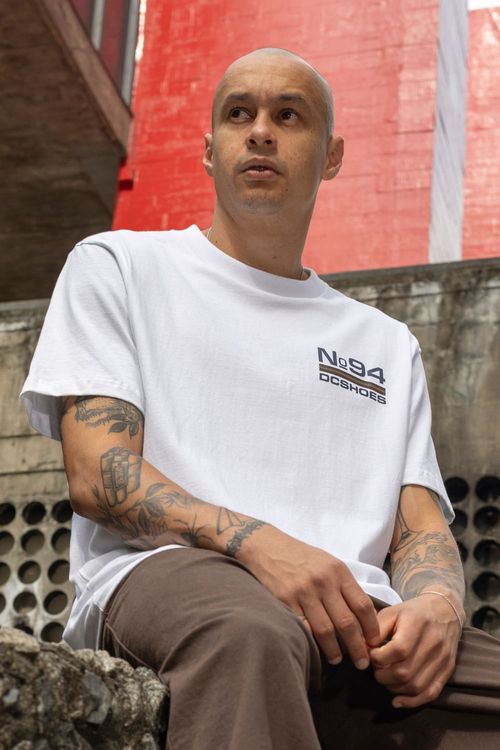 Camiseta Dc Shoes M/C No 94 Worker Compass Branco
