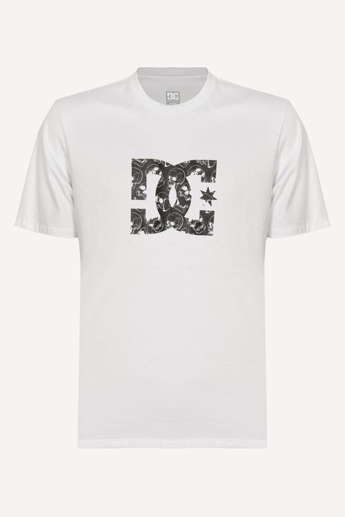 Camiseta Dc Shoes M/C Star Skully Branco