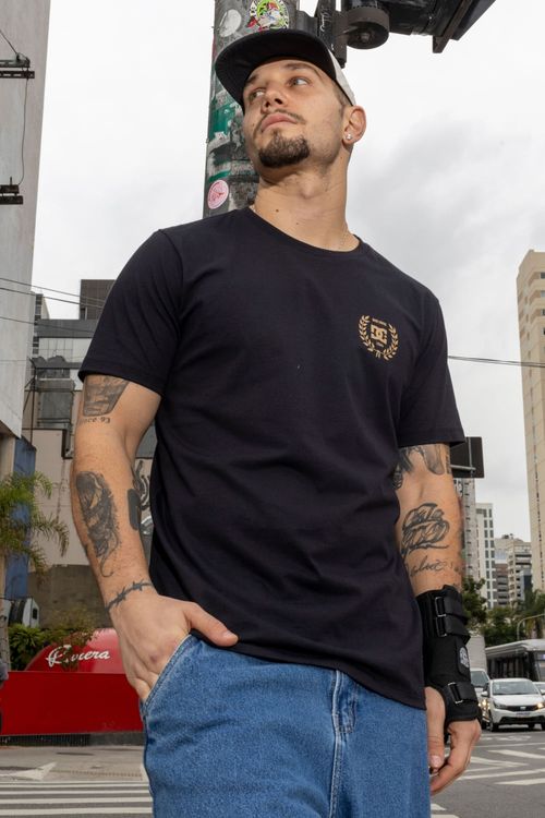 Camiseta DC Shoes M/C Worldwide 94 Preto