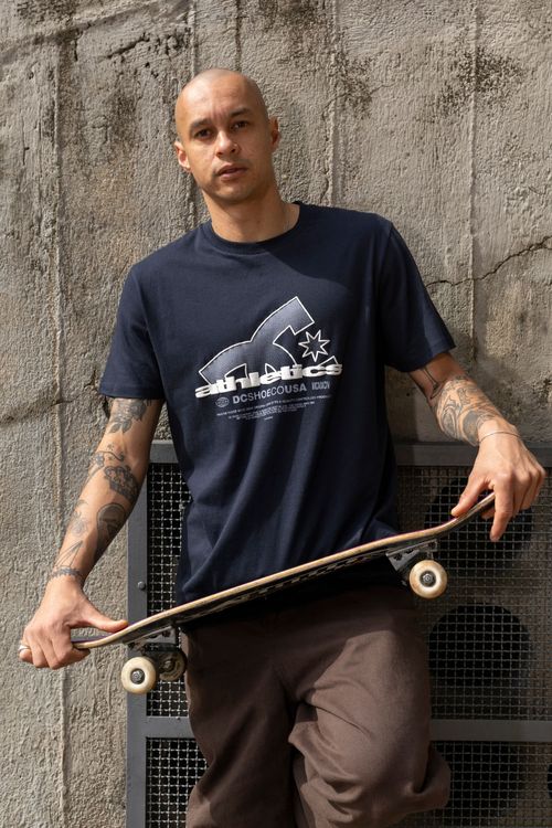 Camiseta DC Shoes M/C Slathletic Marinho