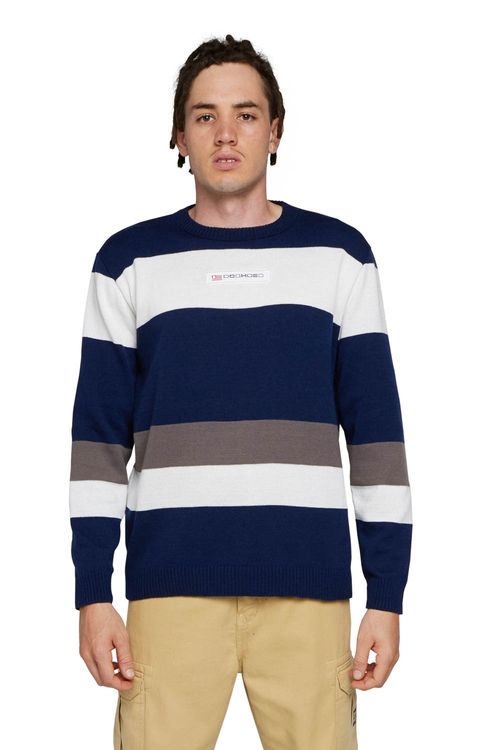 Tricot Dc Shoes Athletic Usa Marinho/Branco