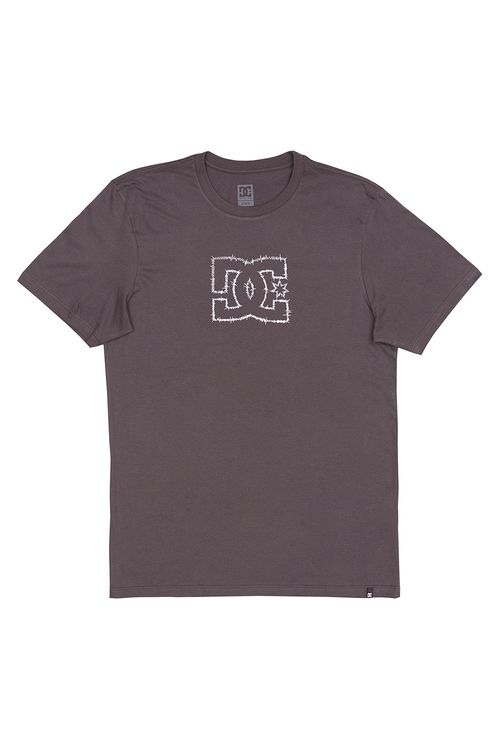 Camiseta DC Shoes M/C Stitched Star Cinza Escuro