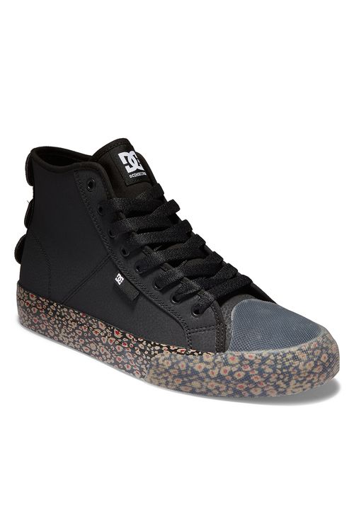 Tênis DC Shoes Manual Hi X Evan Black/Black/Red
