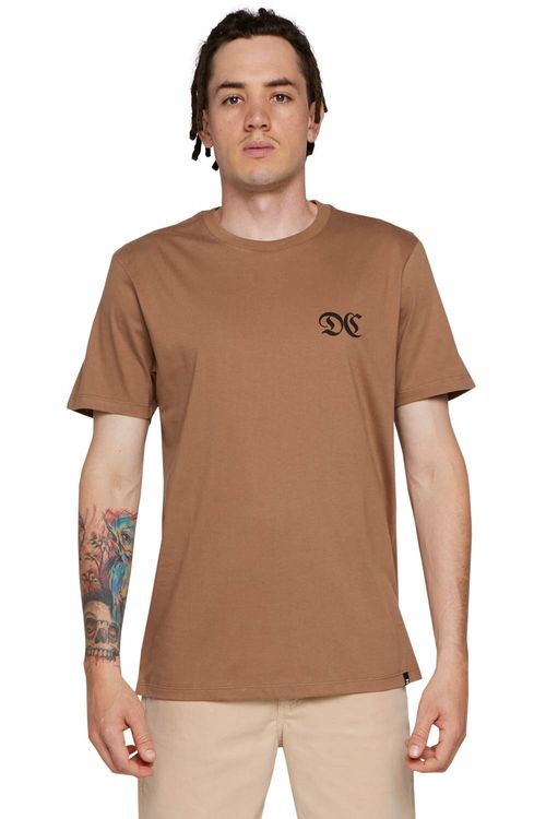 Camiseta Dc Shoes M/C The Issue  Marrom