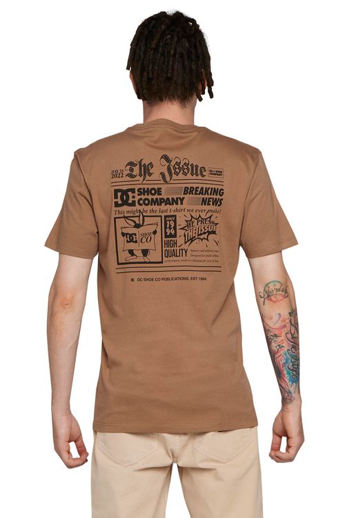 Camiseta Dc Shoes M/C The Issue  Marrom
