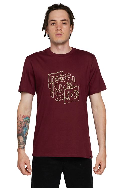 Camiseta DC Shoes M/C Rebuild Bordo