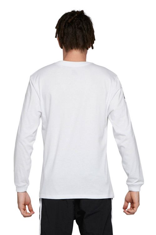 Camiseta DC Shoes M/L Minimal Stripe Branco