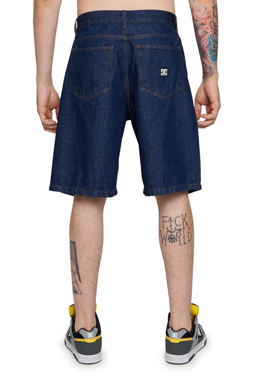 Bermuda DC Shoes Jeans Worker Baggy Short Azul Claro