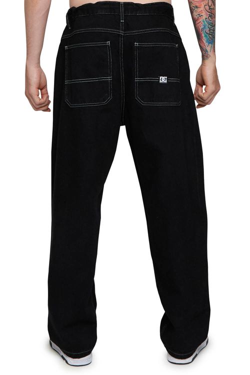 Calça Jeans Dc Shoes Worker Oversize Denim  Preto