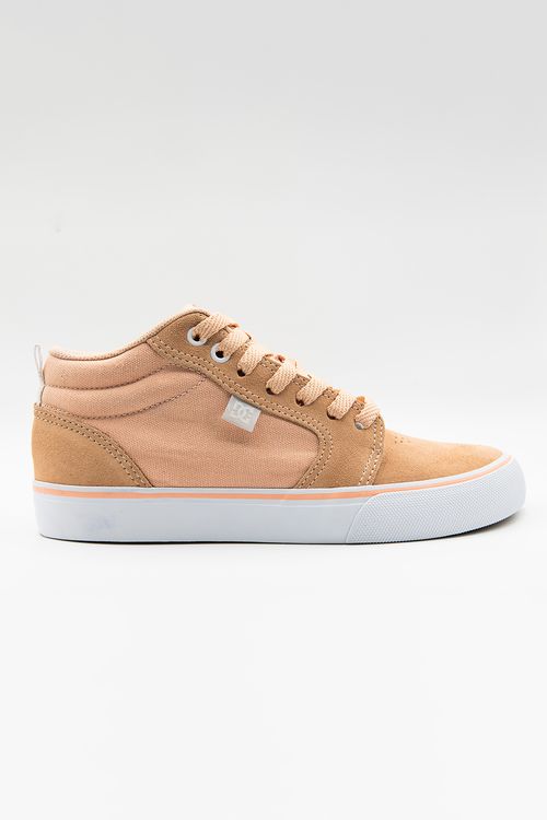 Tênis DC Shoes Anvil La Mid W Peach/Peach/White