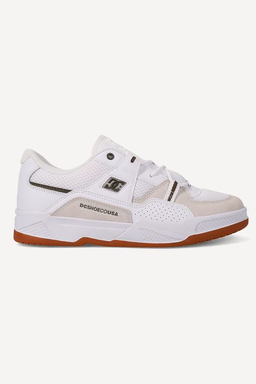 Tênis DC Shoes Construct Imp White/White/Green