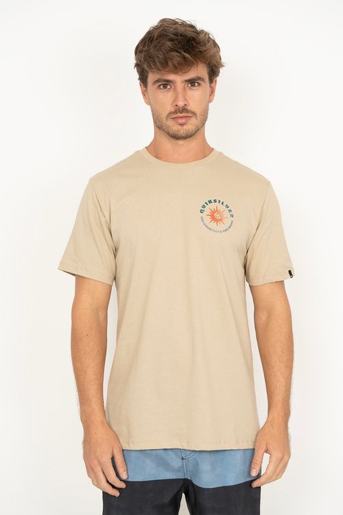 Camiseta Quiksilver M/C High Solar Power I Areia