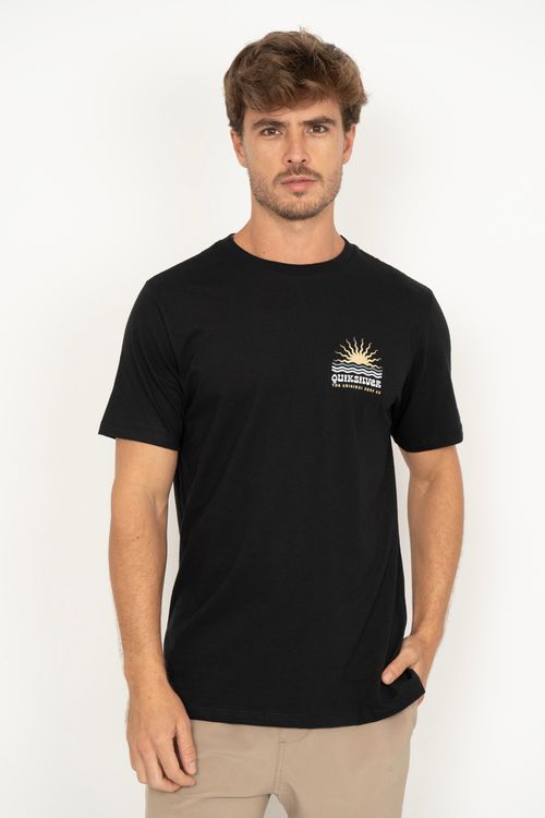 Camiseta Quiksilver M/C High Waves I Preto
