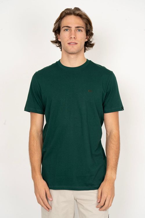 Camiseta Quiksilver M/C Embroidery Verde Escuro - Logo Preto