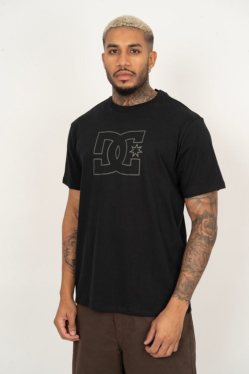 Camiseta DC Shoes M/C Outline Star Preto