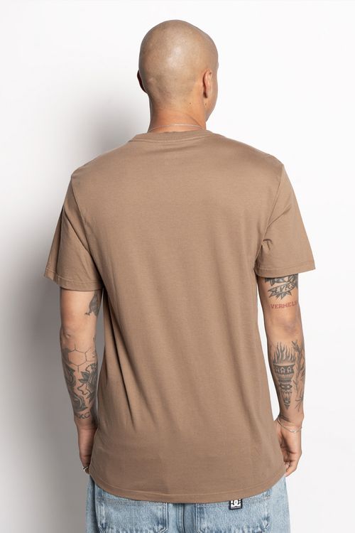 Camiseta Dc Shoes M/C Dc Outline Star Marrom