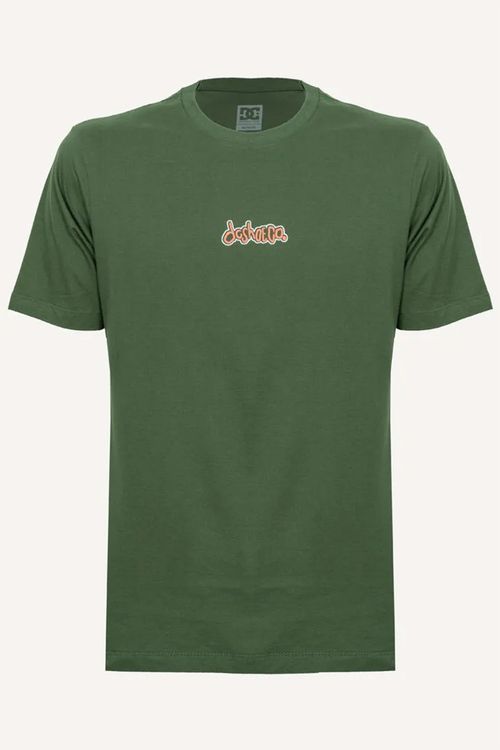 Camiseta Dc Shoes M/C Childish Verde Escuro