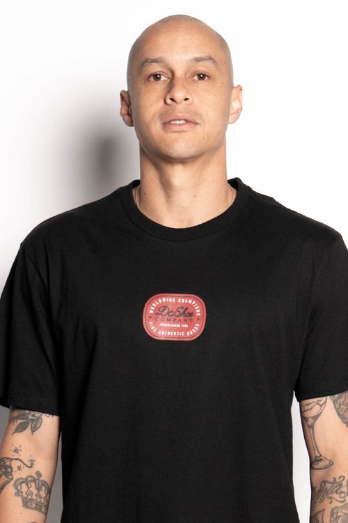 Camiseta Dc Shoes M/C Label It Preto
